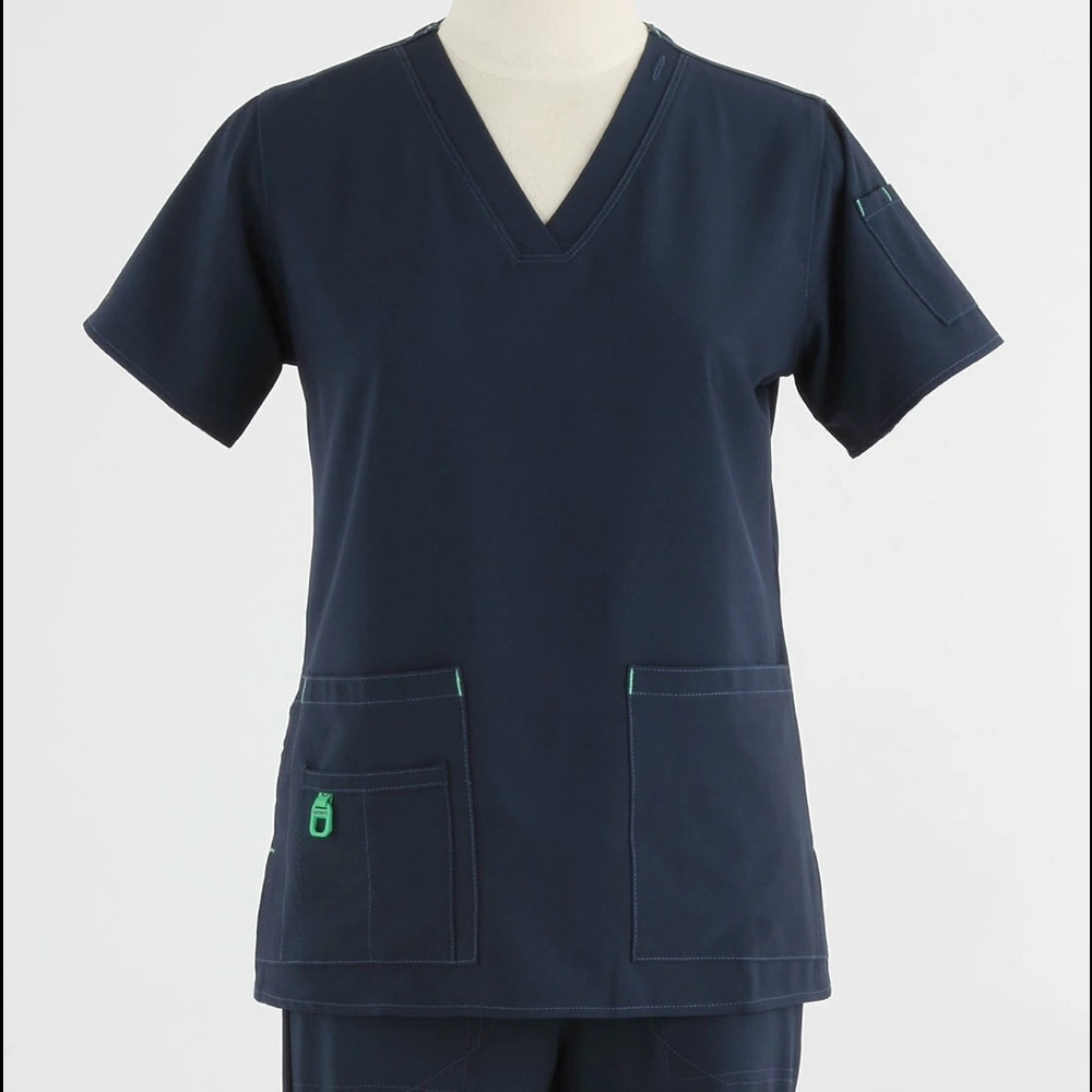 Carhartt navy scrub top